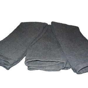 Set of 3 Hand Towels Black, 26" x 15 1/2" Partex Royale Cotton NEW